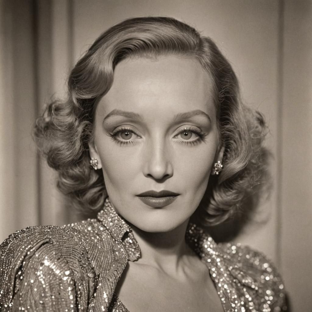 Classic Portrait of Marlene Dietrich