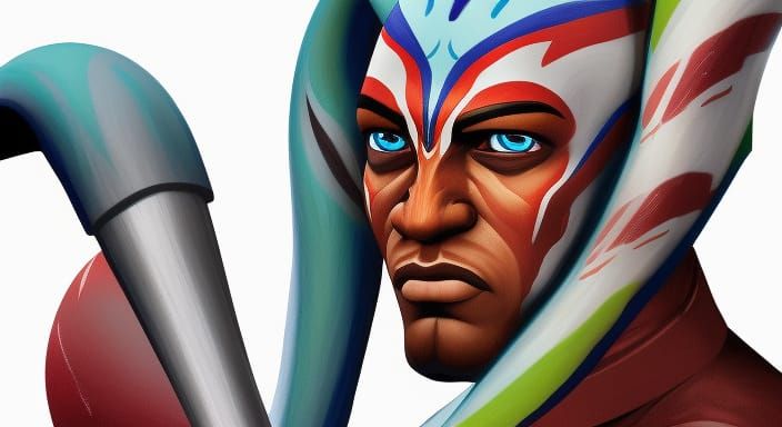 Hyperrealistic Captain Enoch Ahsoka Portrait