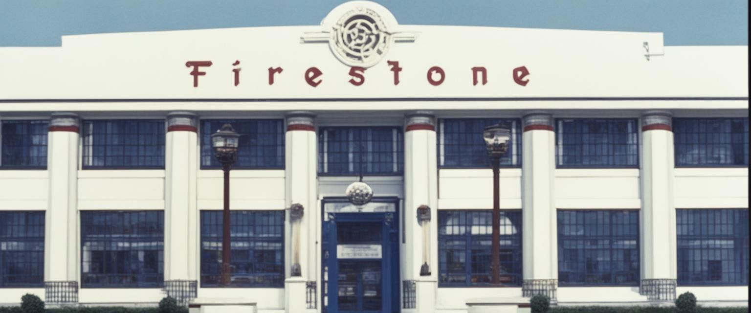 Firestone Tyre Factory in Brentford UK before it was surreptitiously demolished in 1980