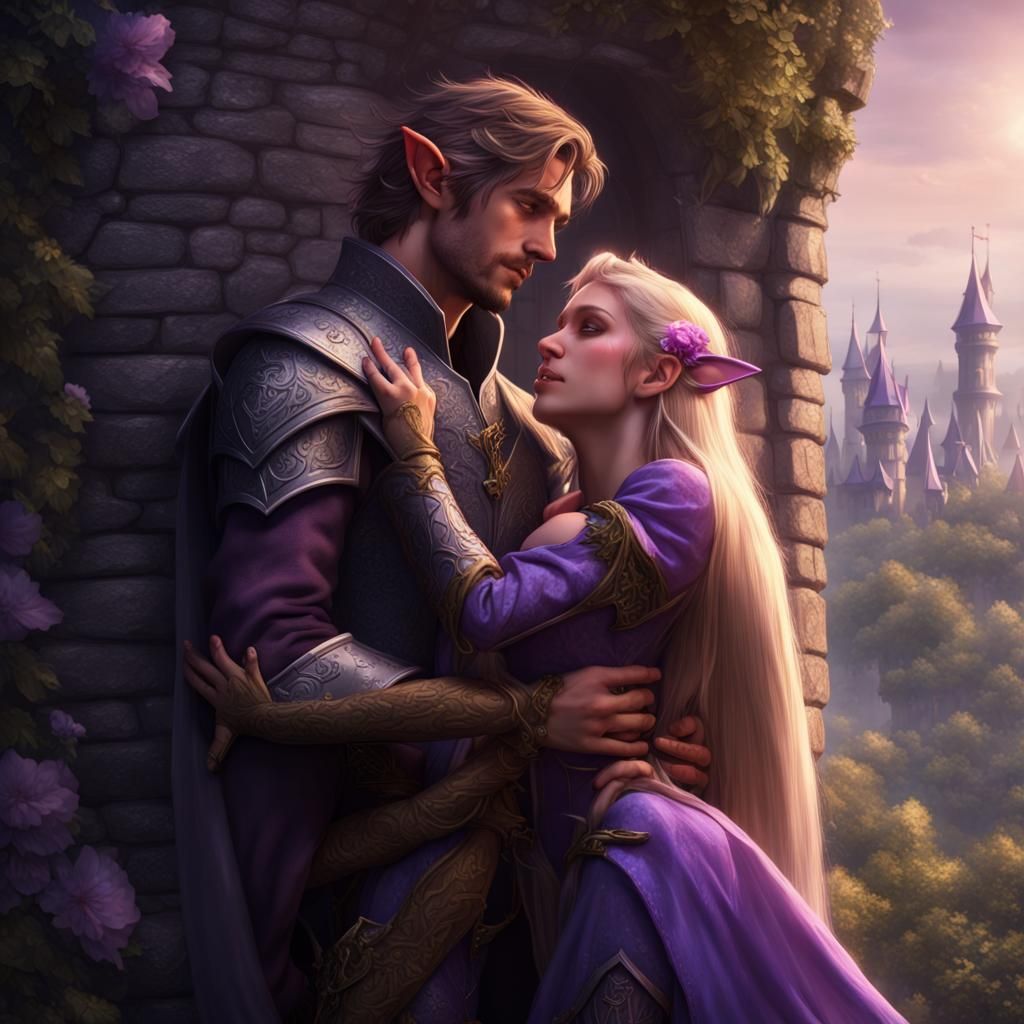 Elf Prince Rescues Human Prince: Dark Fantasy Romance