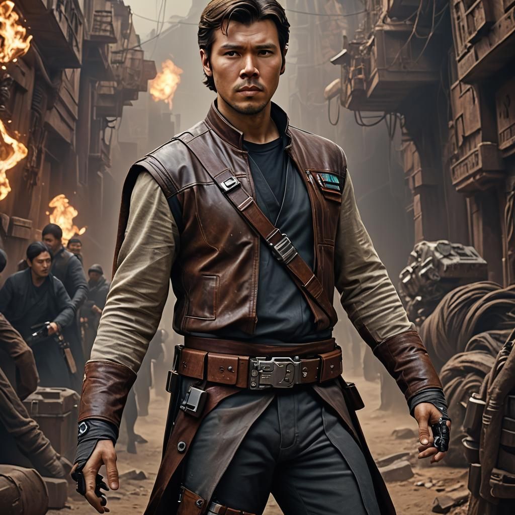 Han Solo as K-Drama Star: Detailed Matte Painting