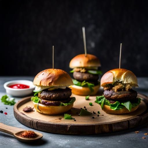 Cricket Patties in Brioche Bun: Gourmet Insect Cuisine