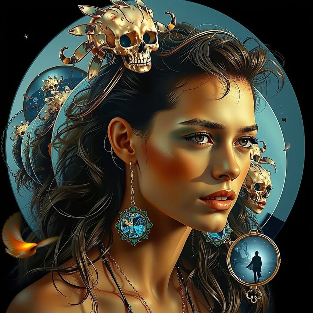 Infinite Reflections: A Hyperrealistic Paradox in Futurism S...