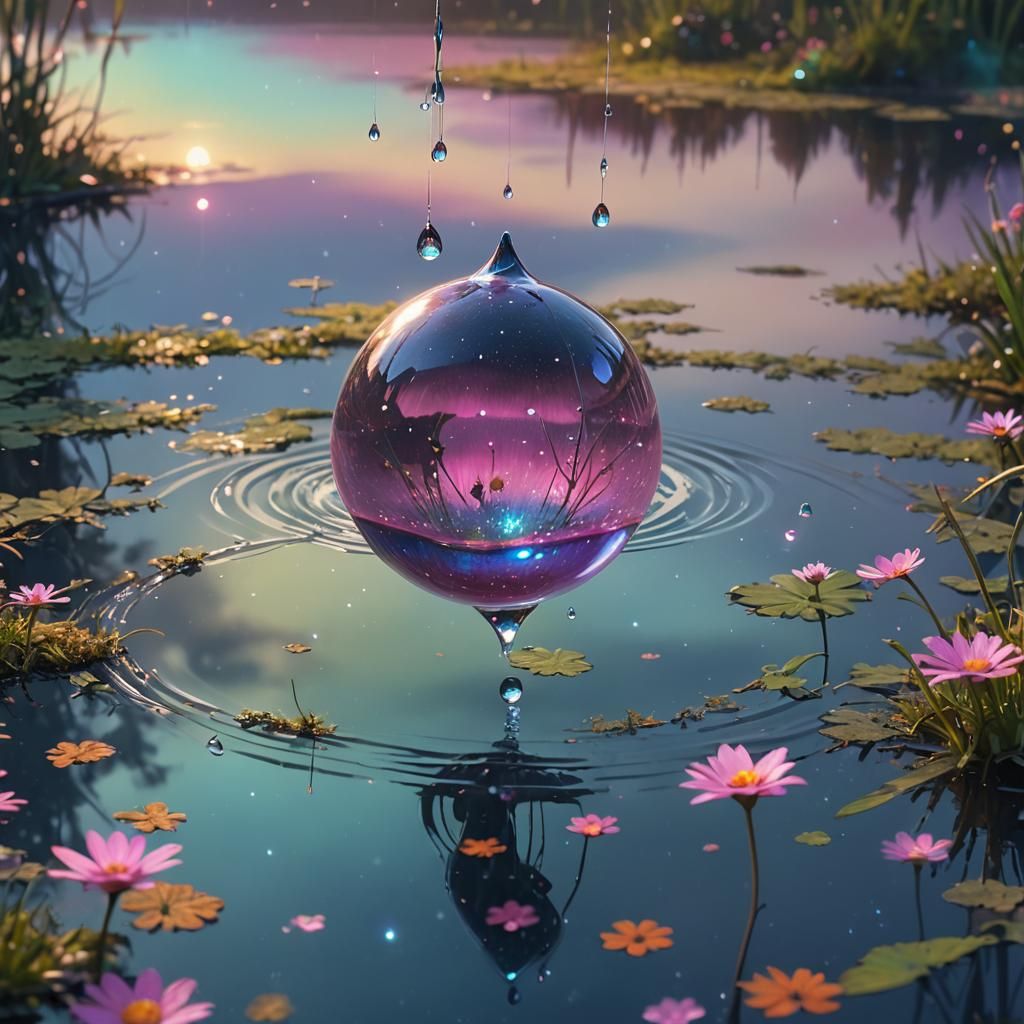 Cosmic Dewdrop Reflecting the Universe in 3D