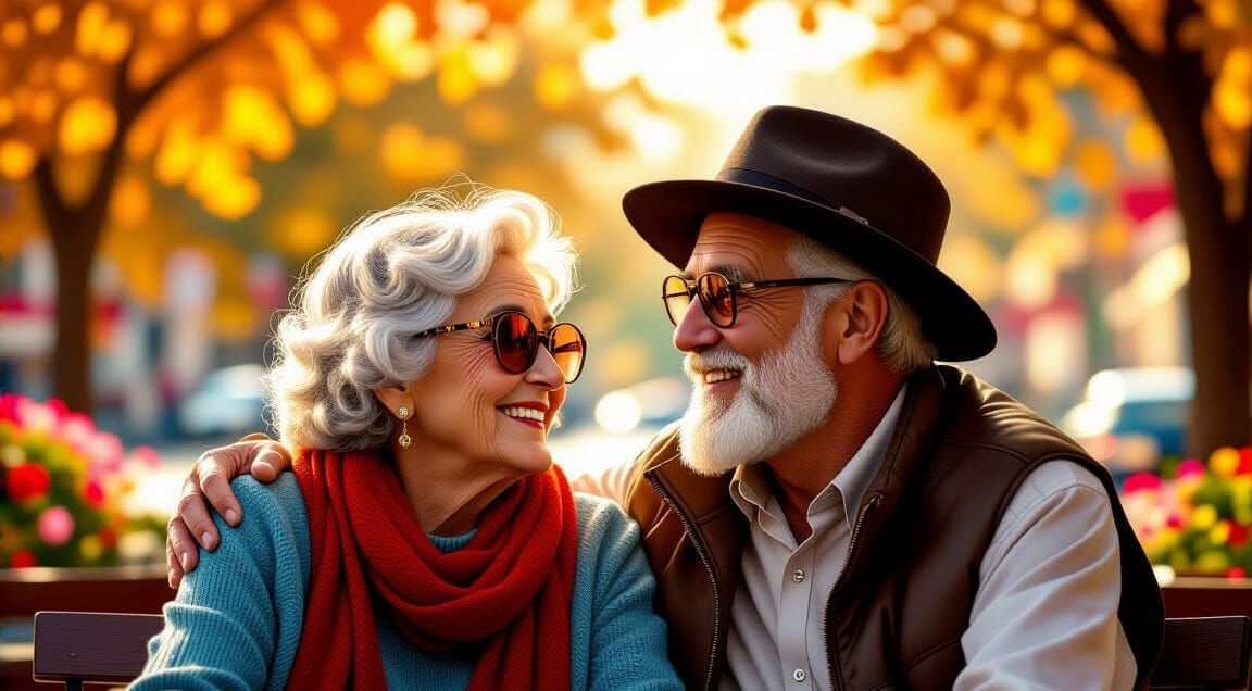 Elderly Couple's Love Through the Years in Hyperrealistic St...