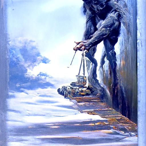 Free Will: An Oil Painting Inspired by Gurney