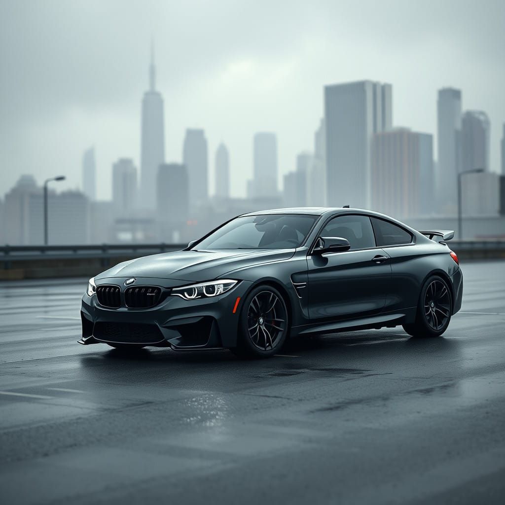 Luxury Sports Car in Urban Futurism 8K