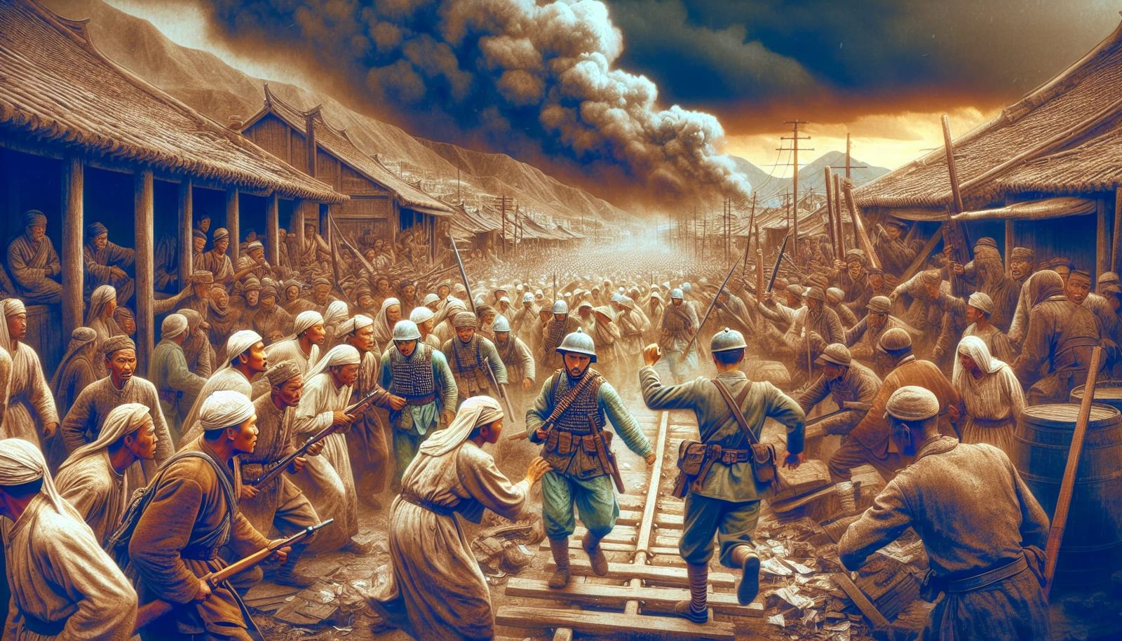 Ancient Civilization Riot During Famine: Soldiers vs. Peasan...