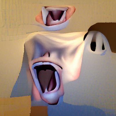 Abstract Scream Image Generated by AI