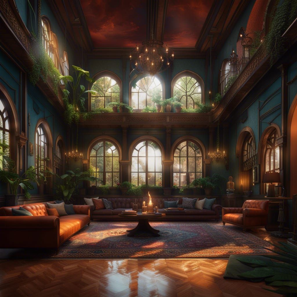 Ultrarealistic Living Room Render in Unreal Engine
