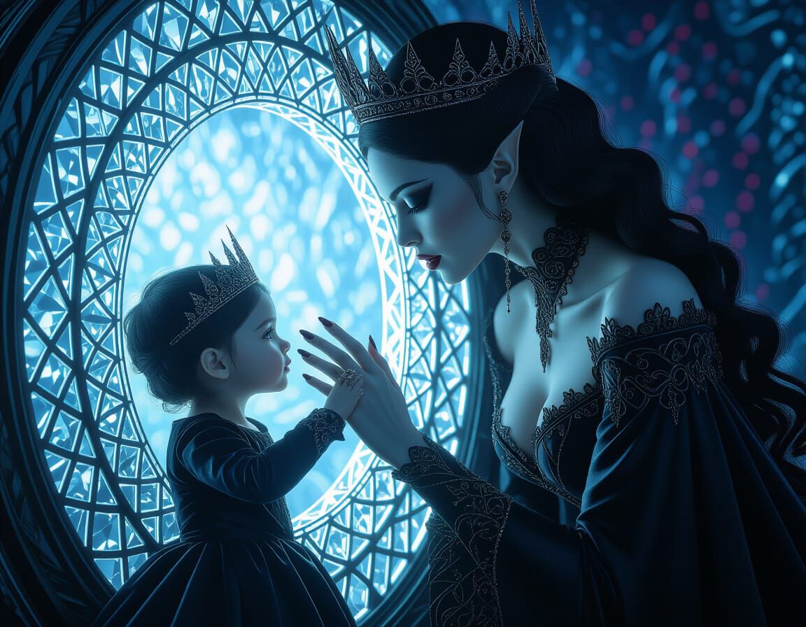 Federica Lanna Vampire Queen Reaching Through Time Portal