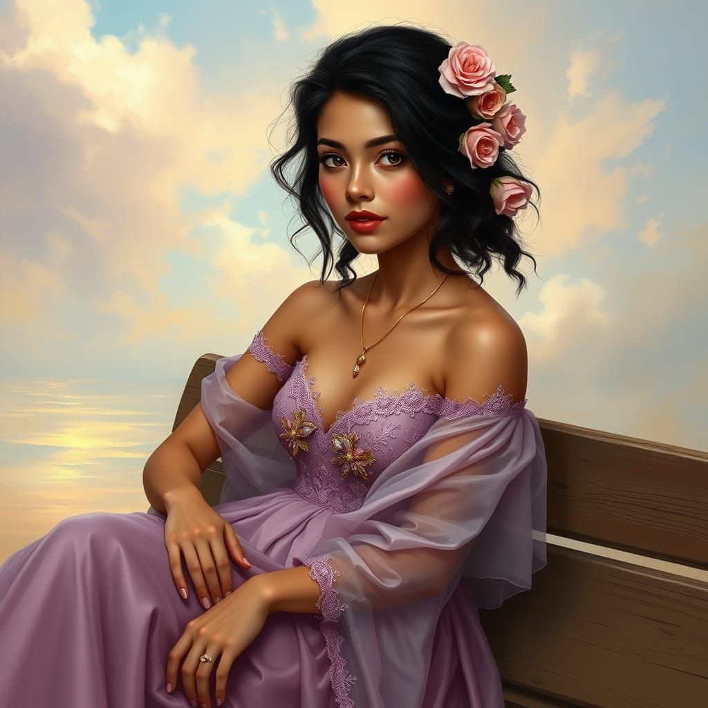 Classic Beauty in Impressionist Style