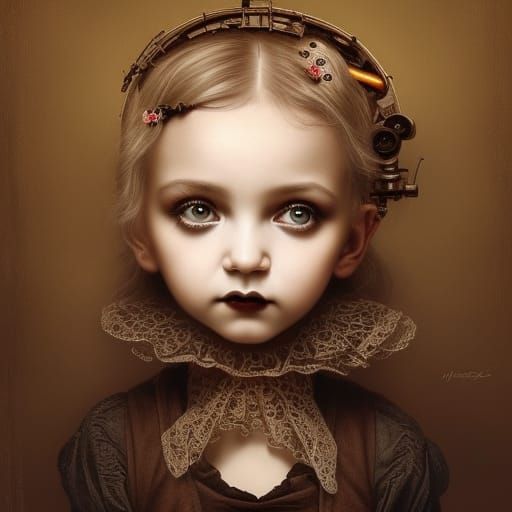 Gothic Mechanical Dolls in Mechanical Realism Style