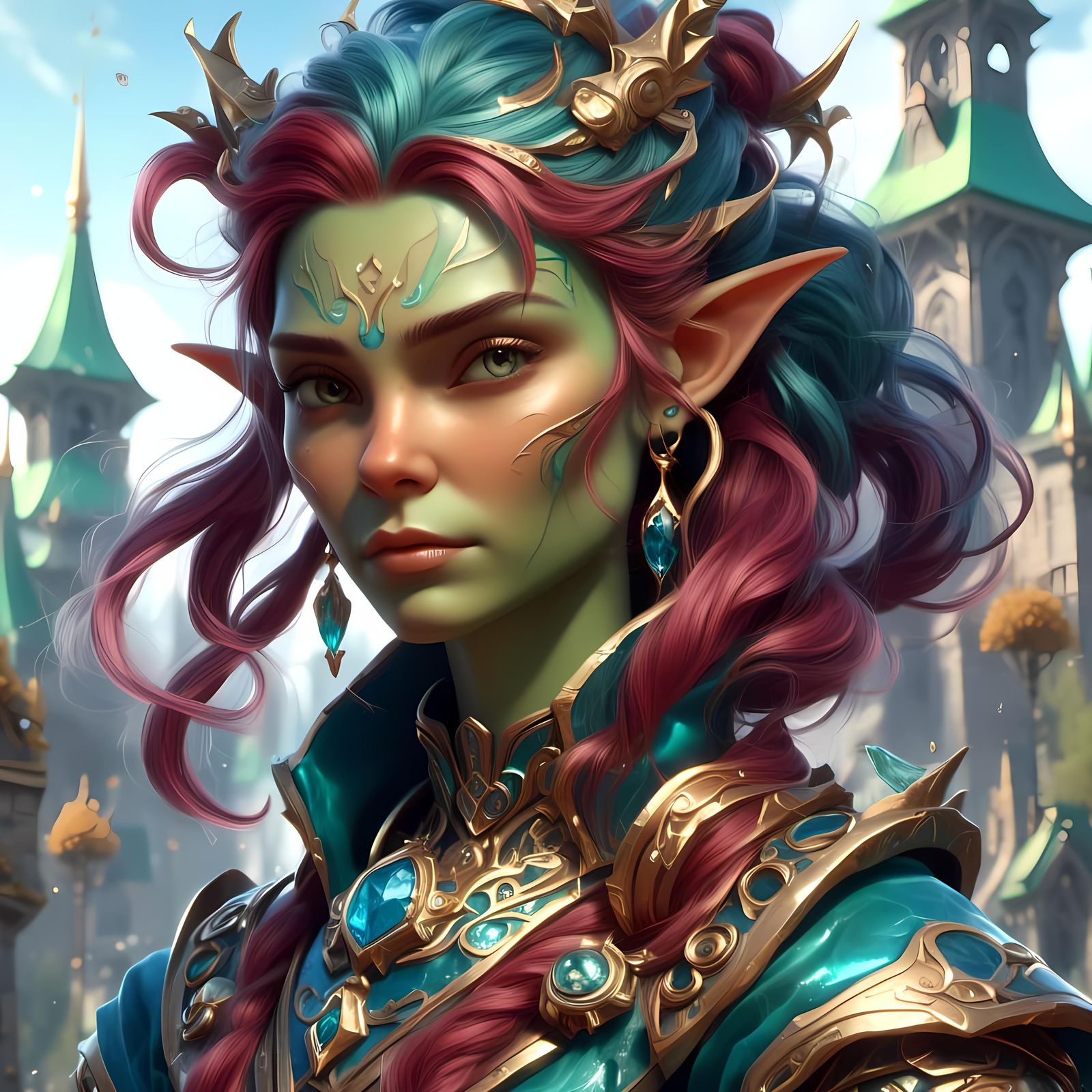 Lovely Green Skinned Goblin