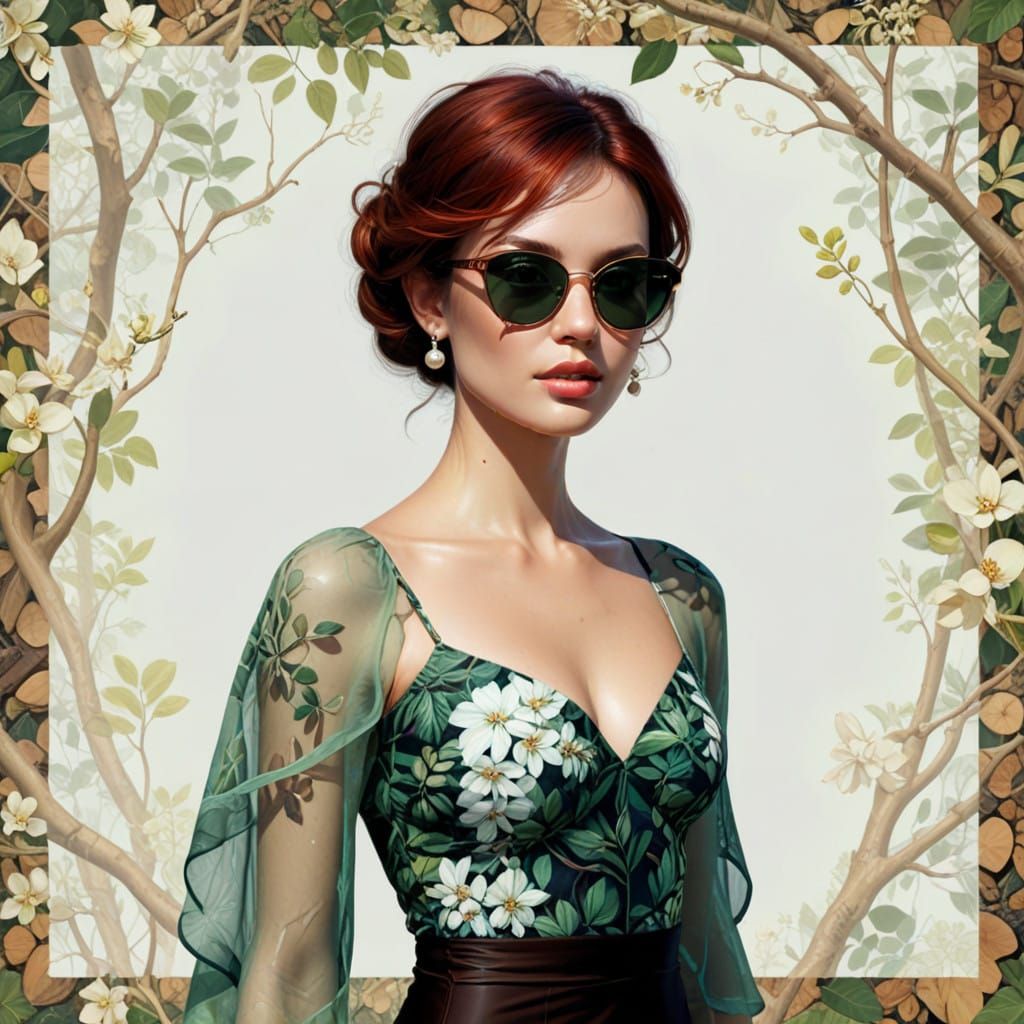 Bizarre Forest Masterpiece in Hyper-Realistic Fractal Style