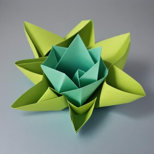 Origami Sonic Papercraft in 8K Resolution