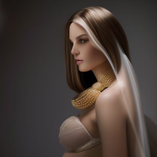 photorealism, fully body portrait, aphrodite goddess, pregna...