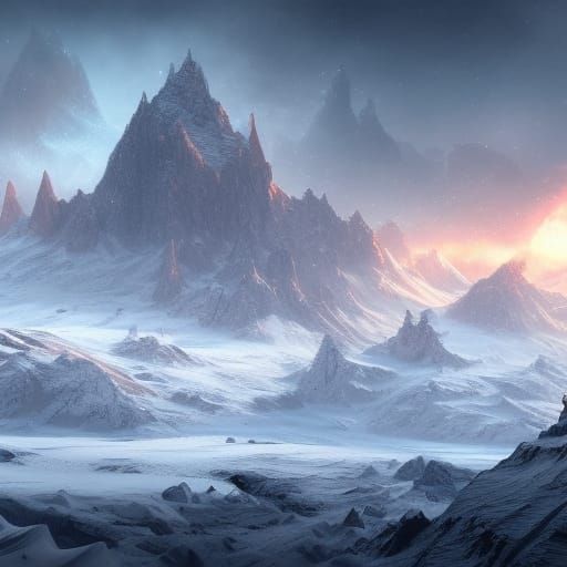 Fantastical North Pole Concept Art in Deep Color