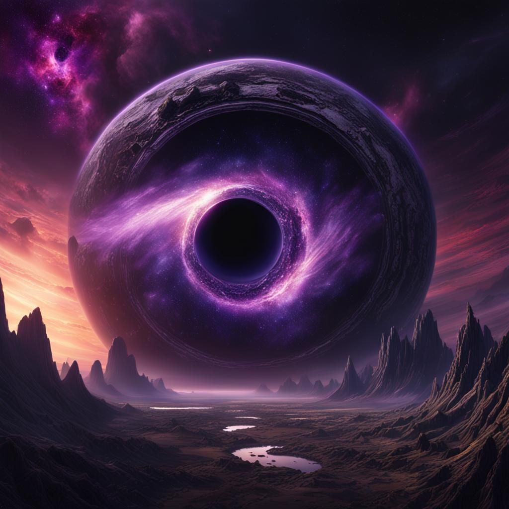 Ominous Violet Black Hole Approaches Earth