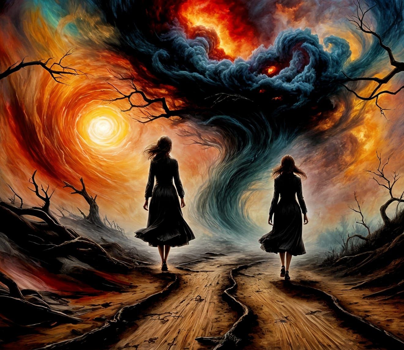 Woman Walks Maelstrom Path to Her Doom