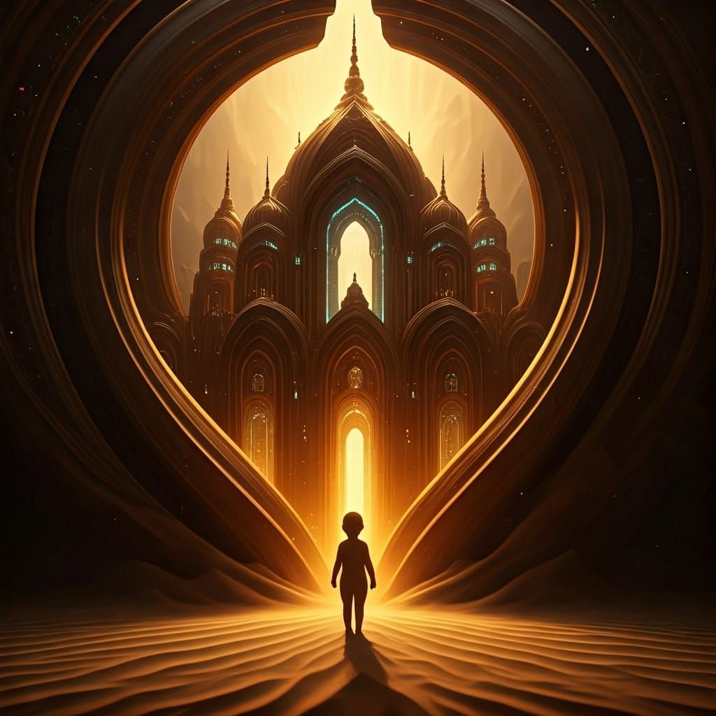 Sand Child Bursts Forth with Golden Palace