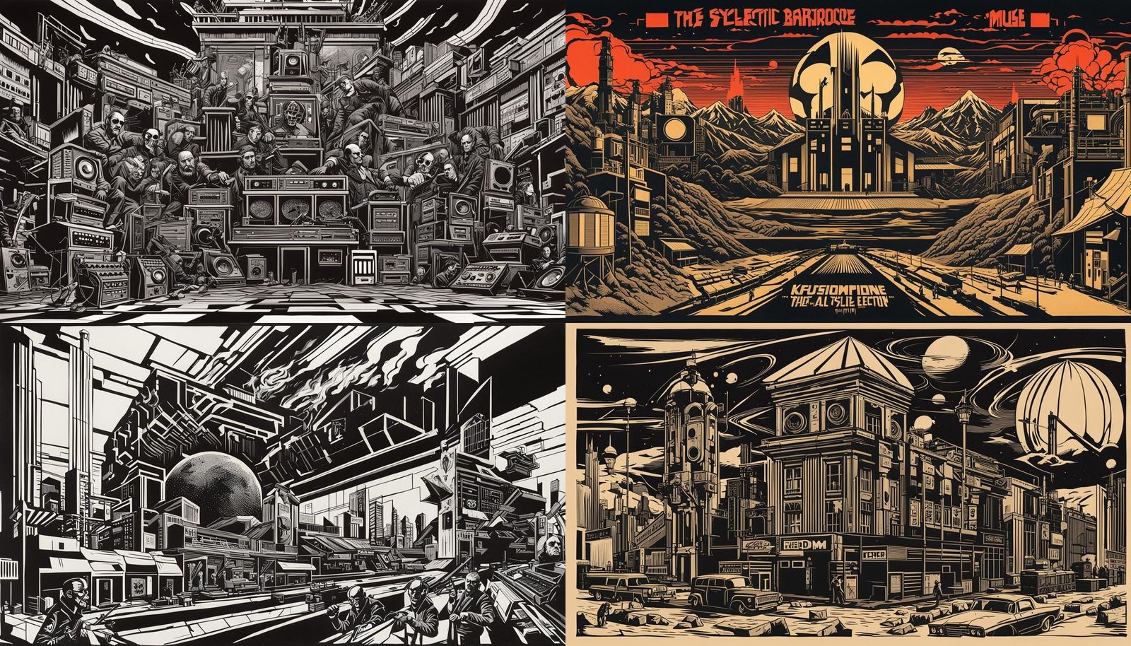 Electric Baroque: Cardboard Creations and Burning Nations