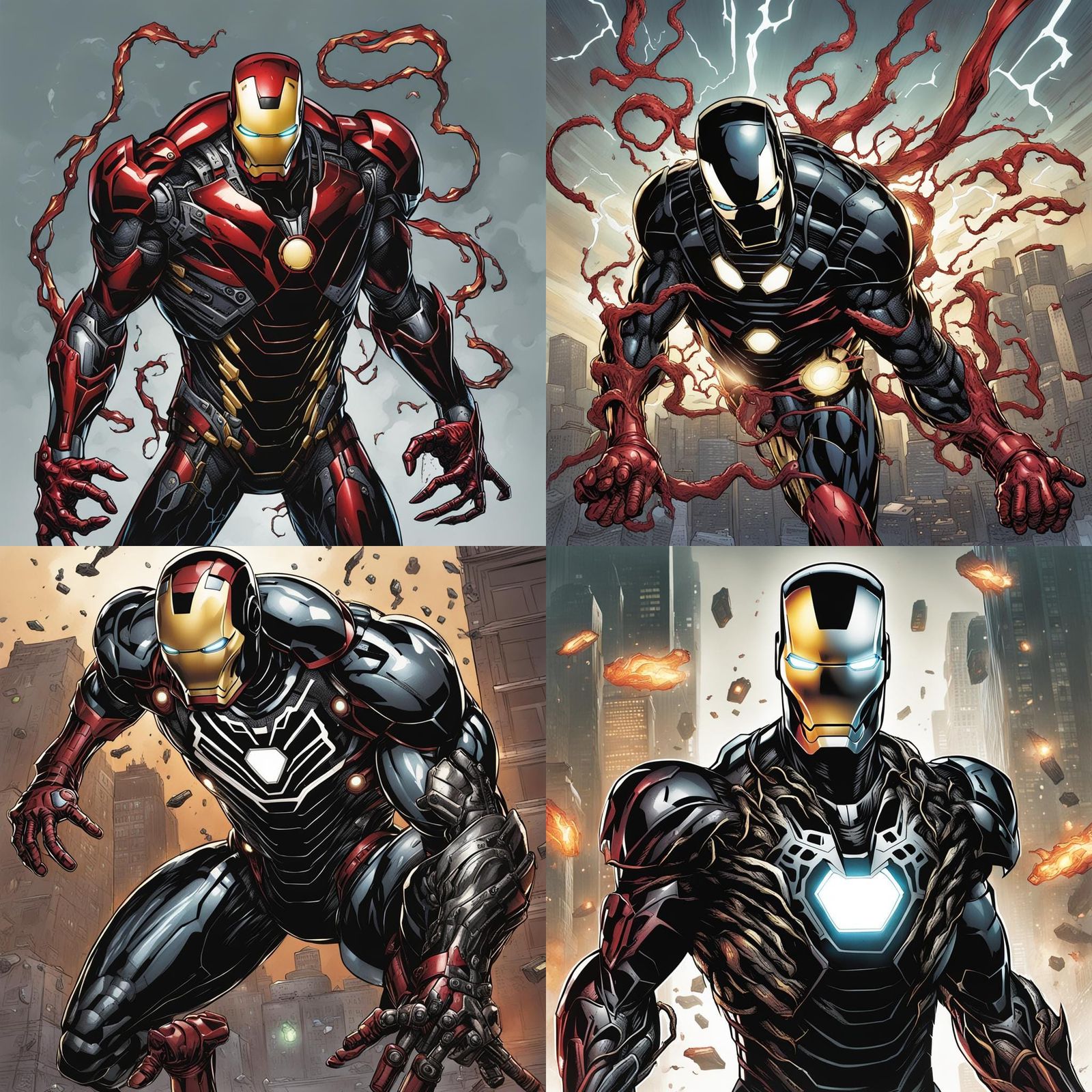 Symbiote Iron Man Fusion Art