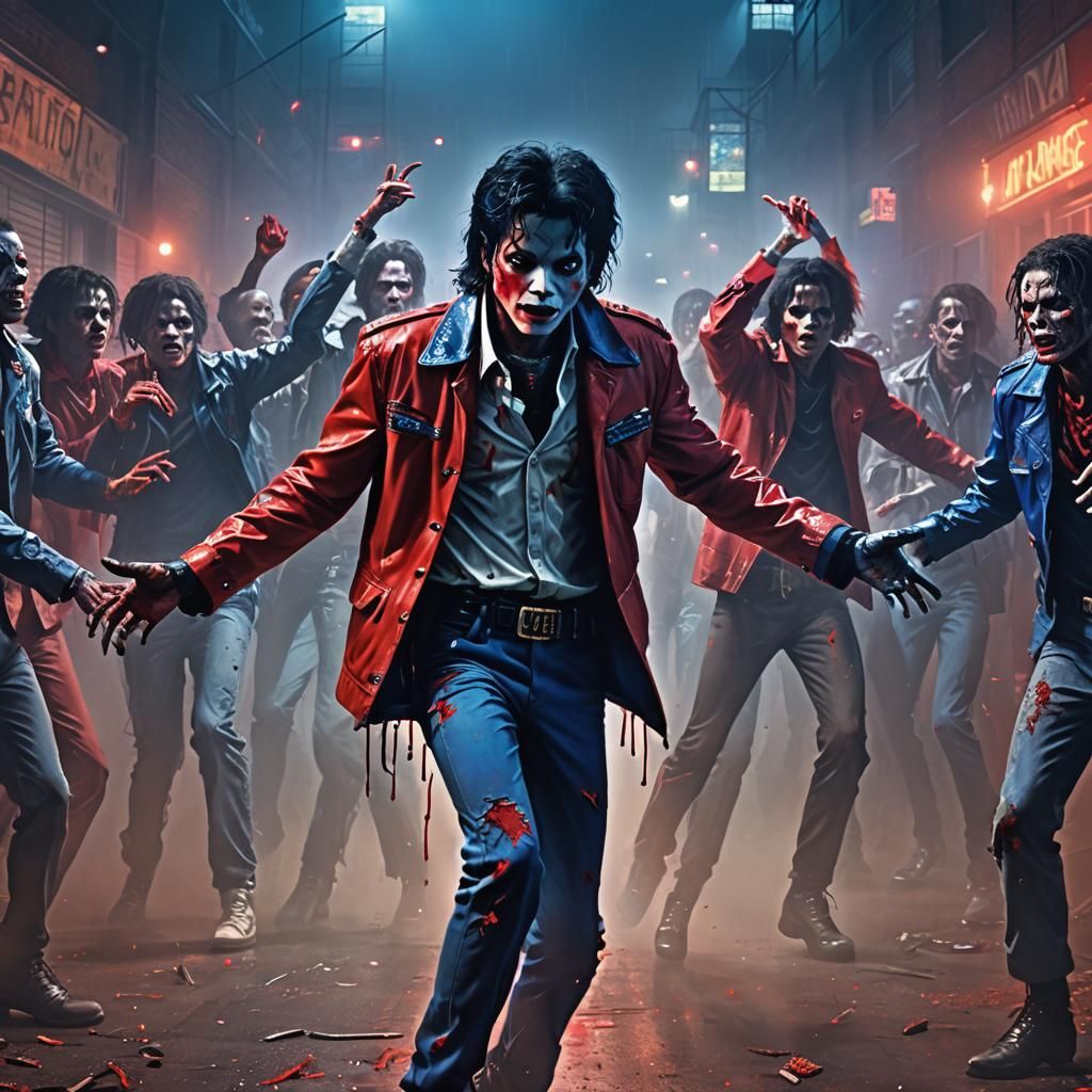 Zombies and Michael Jackson Dance to Thriller
