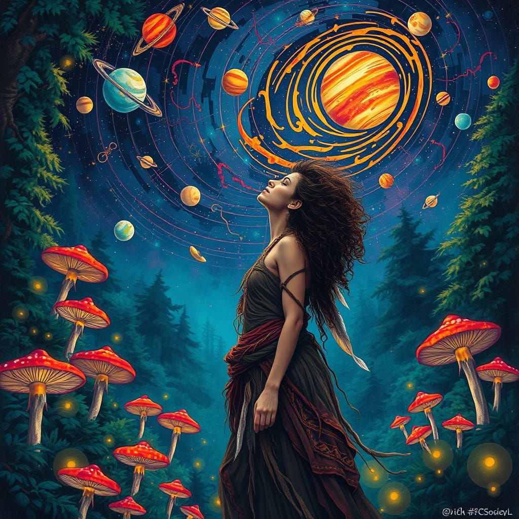 Celestial Shaman in the Enchanted Forest