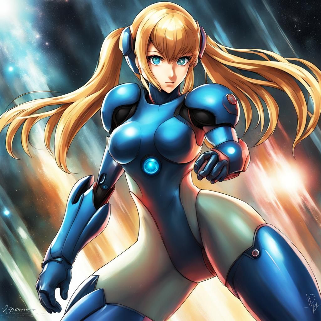 Samus Aran Zero Suit Anime Style