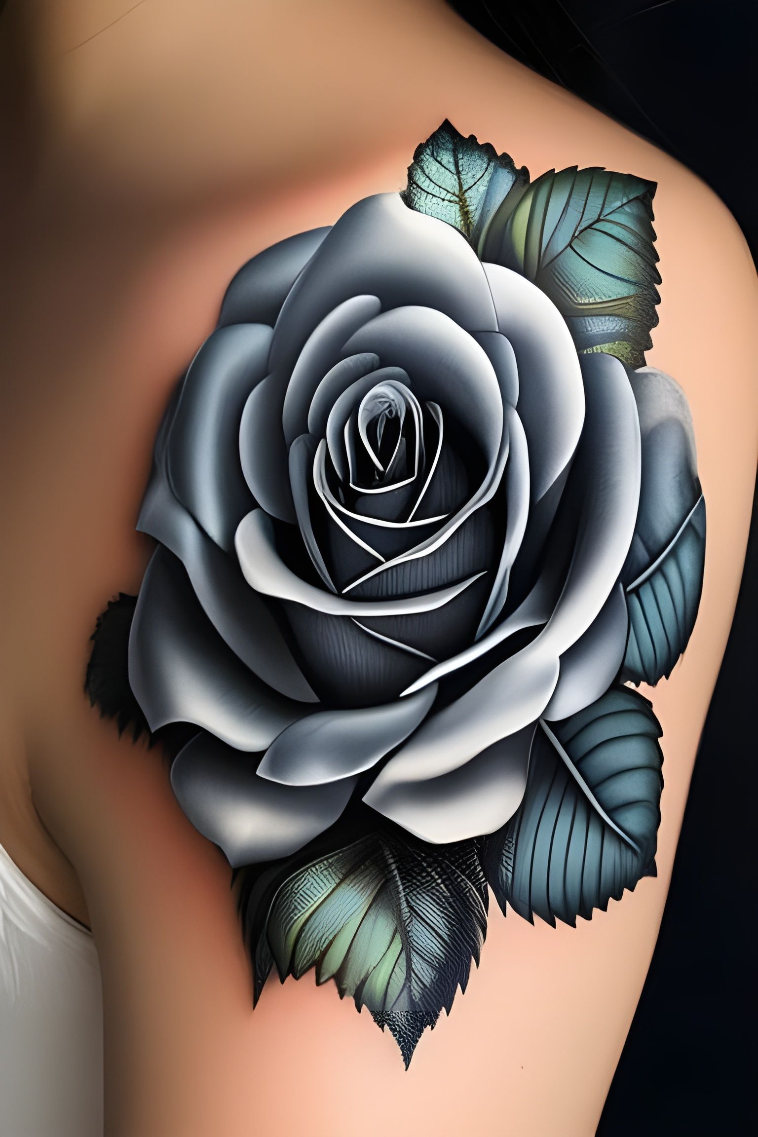 Realistic Rose with Intricate Detail