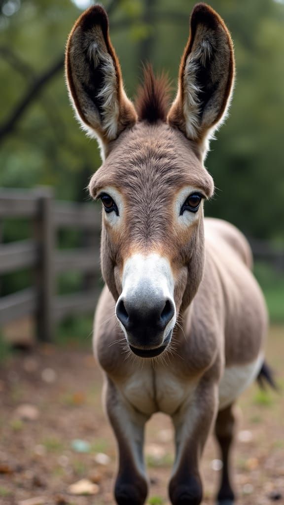Friendly Donkey Generated by AI