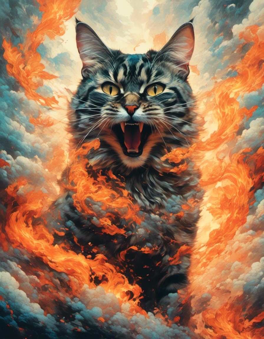 Cat Screaming: Anger and Sadness Expressed