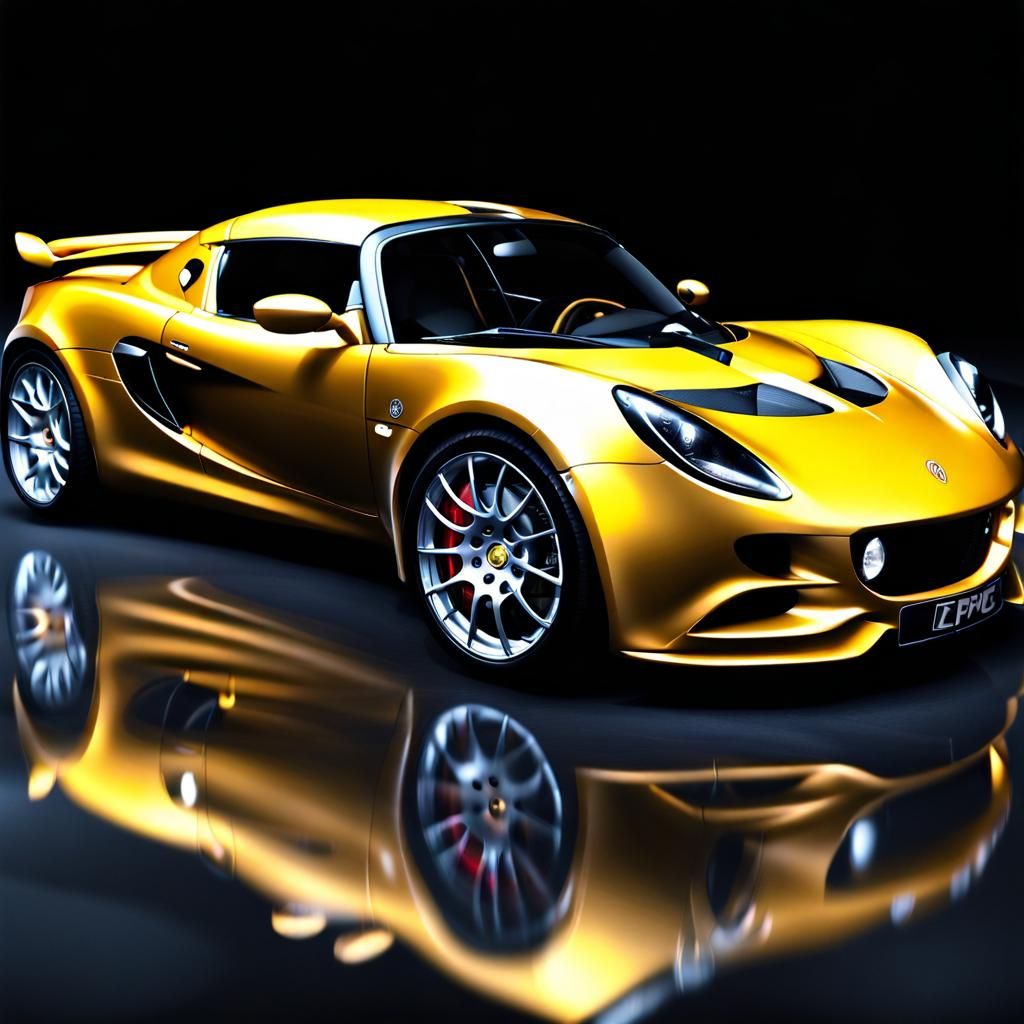 Lotus Elise GT1: 3D Render in WR Blue Mica