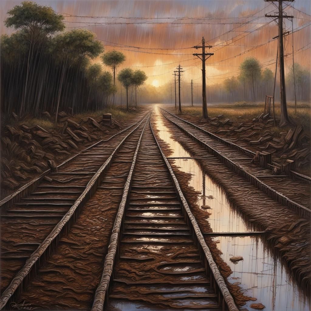 Bleak Dawn Over Rain-Soaked No Man's Land