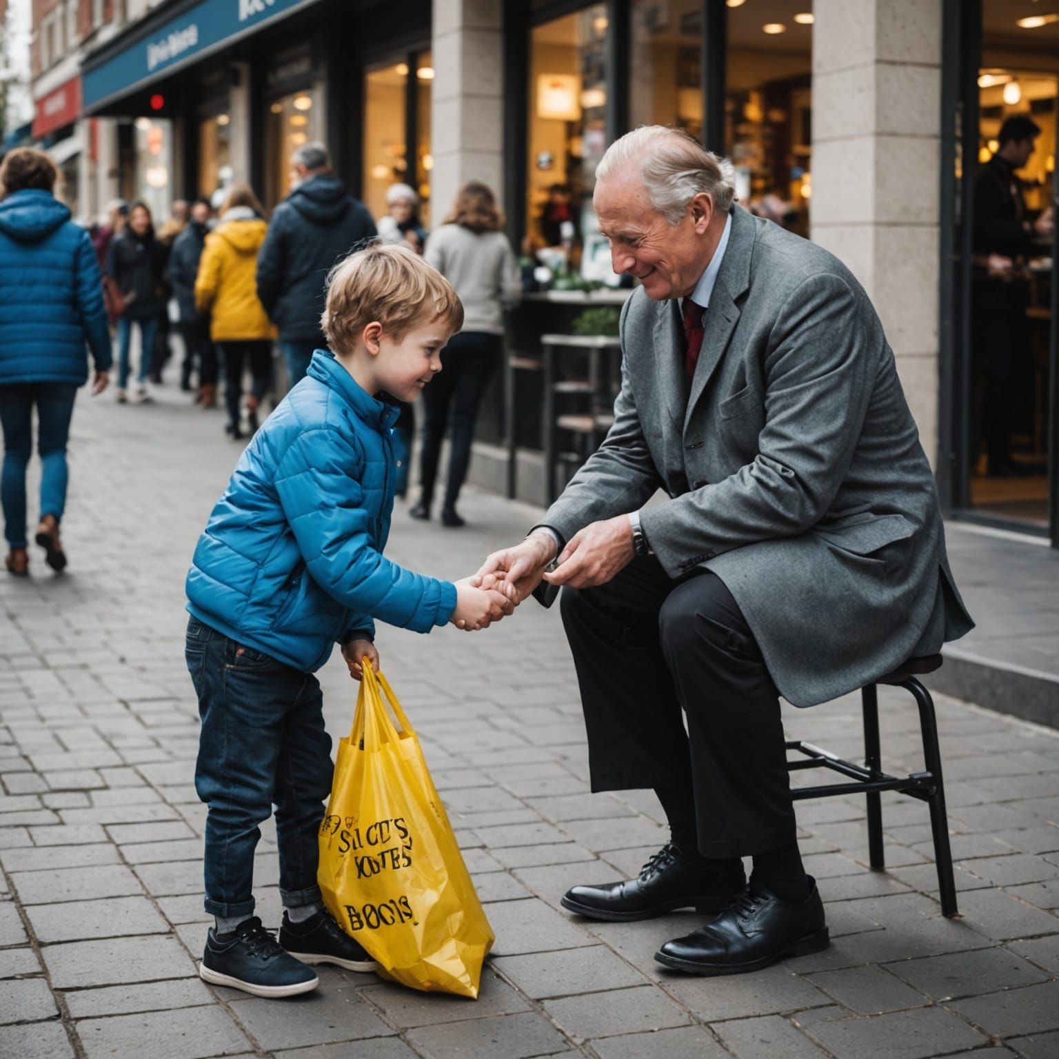 Heartwarming Act of Kindness Illustrated