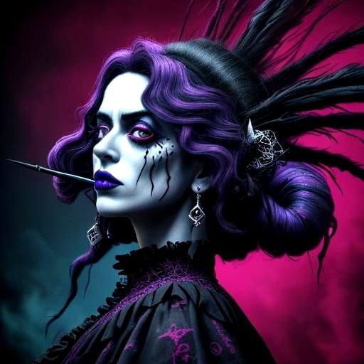 Killer Lollipops in Tim Burton Grindhouse Style