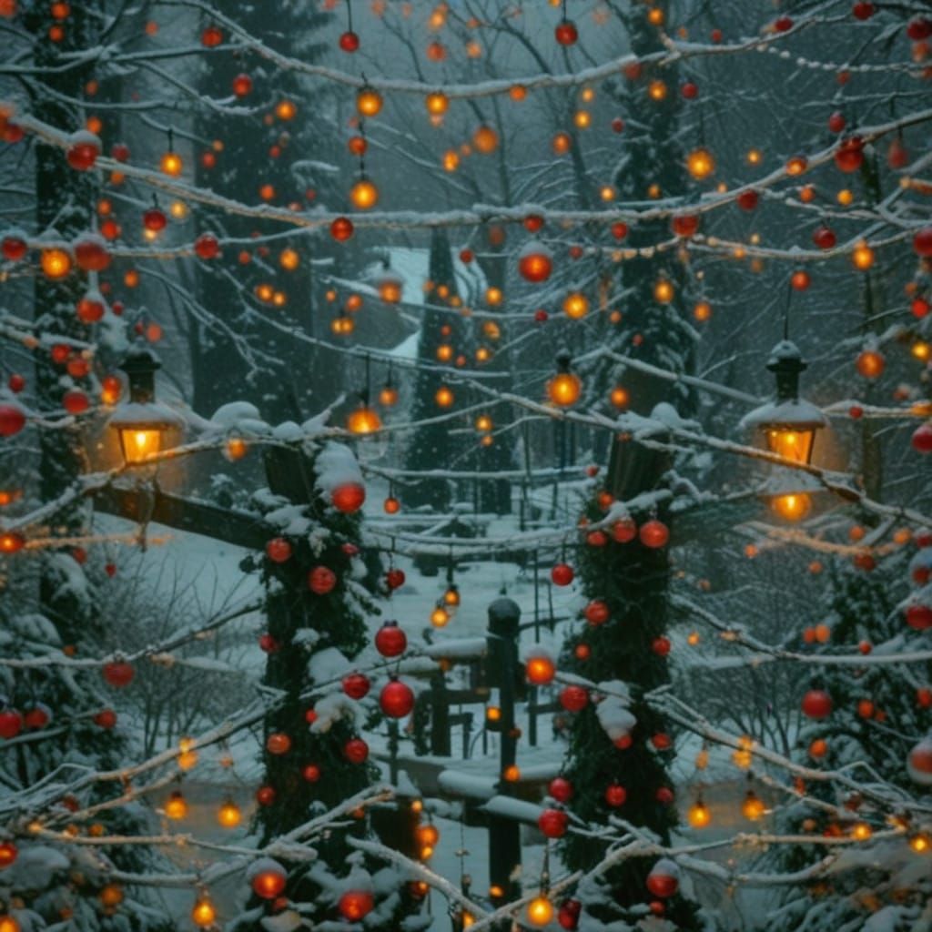 A Winter's Day in a Moody Winter Landscape