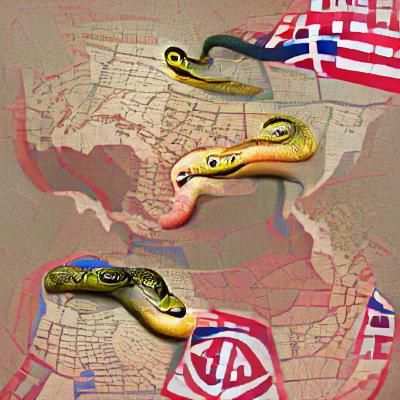 Surreal Snake Representation of United States