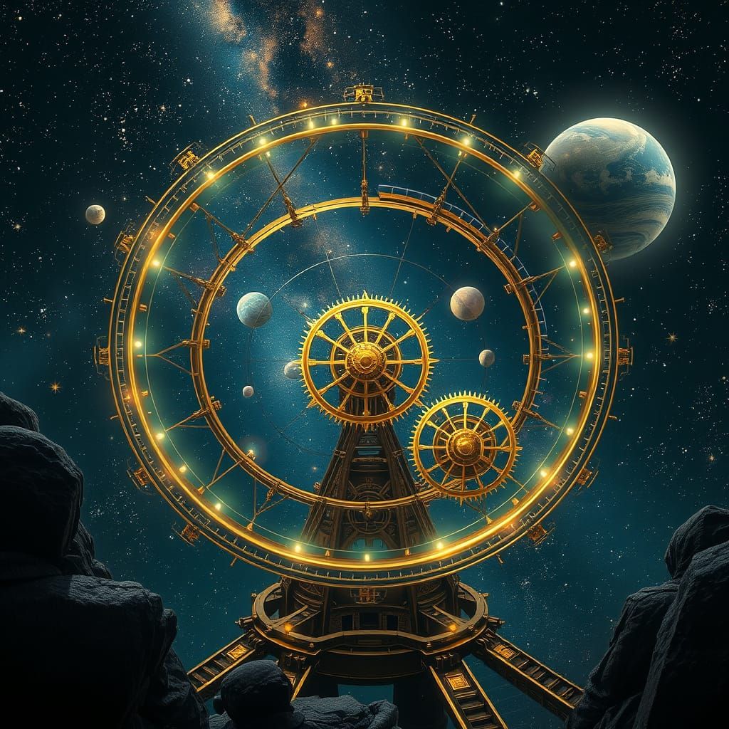 Cosmic Orrery of Light and Brass