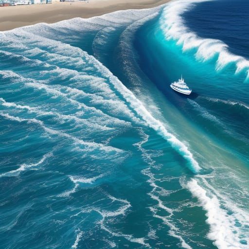 Dolphin on the Beach in Vibrant Digital Painting