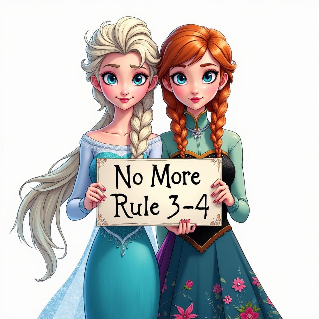 Sisters Standing Strong in Vibrant, Icy Style