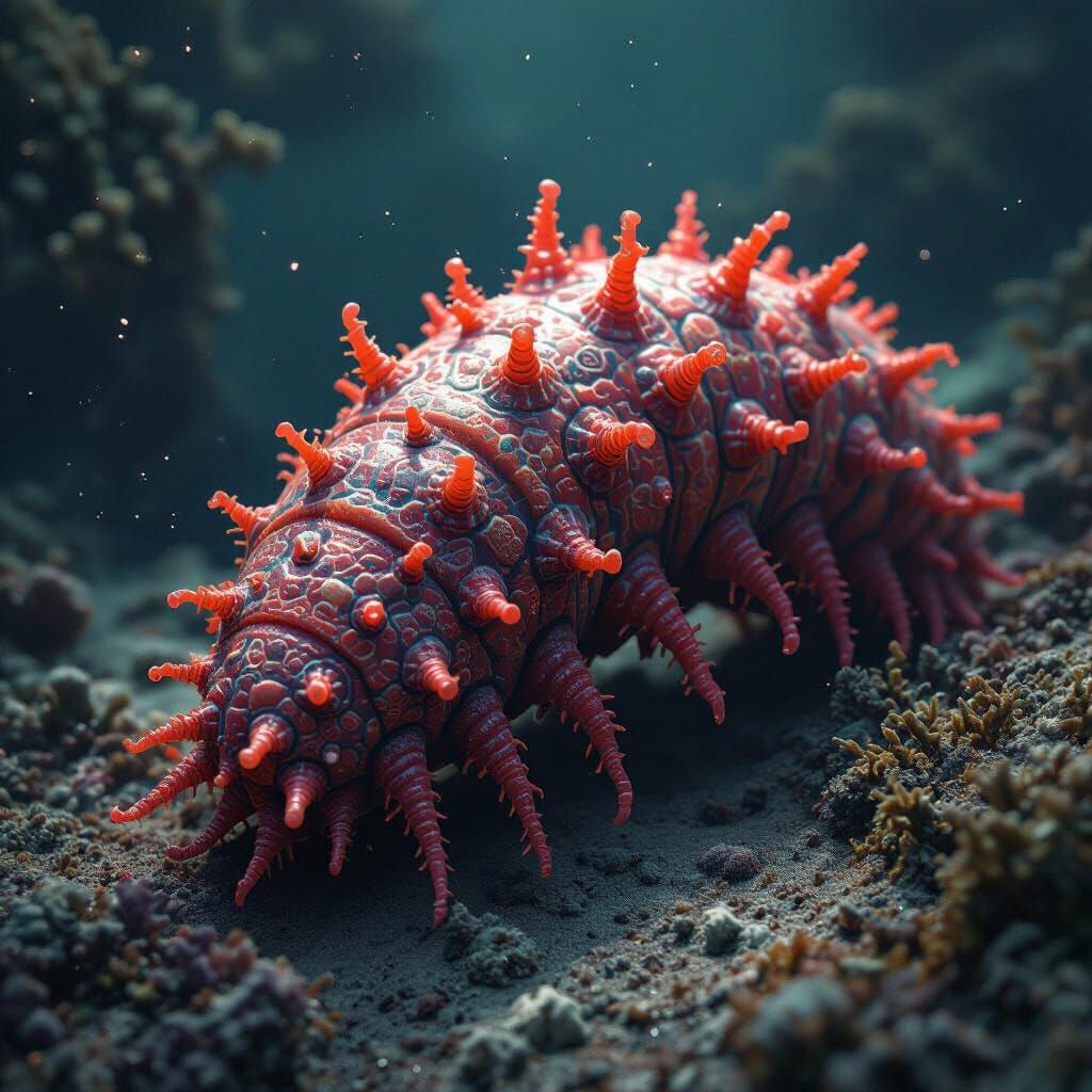 Coral Leeches in Dark Fantasy Concept Art