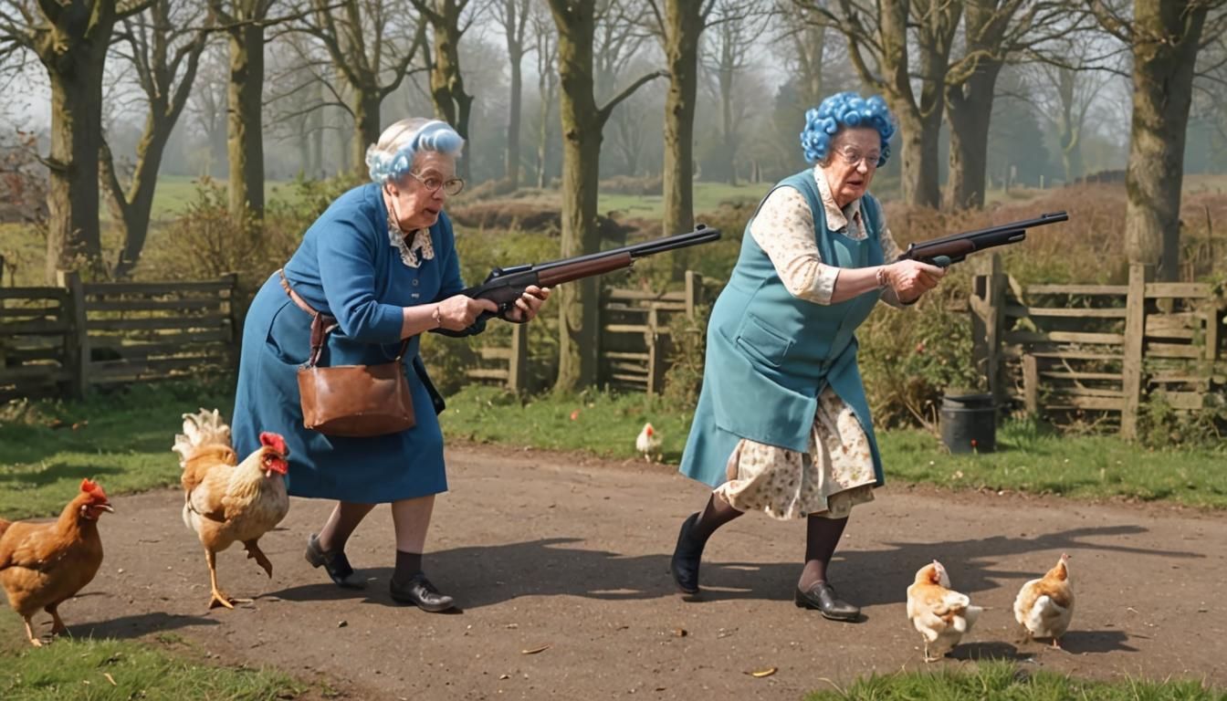 Granny Defends Chicken Coop From Fox