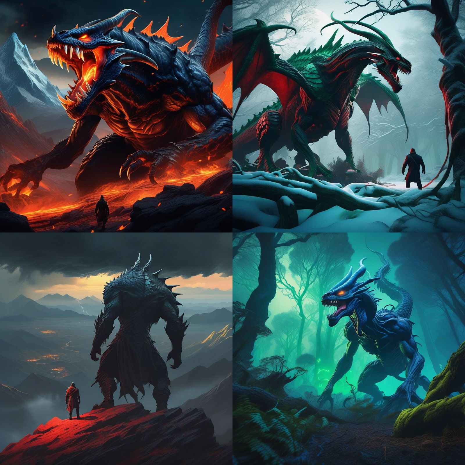 Venom in Skyrim Style: Detailed Matte Painting