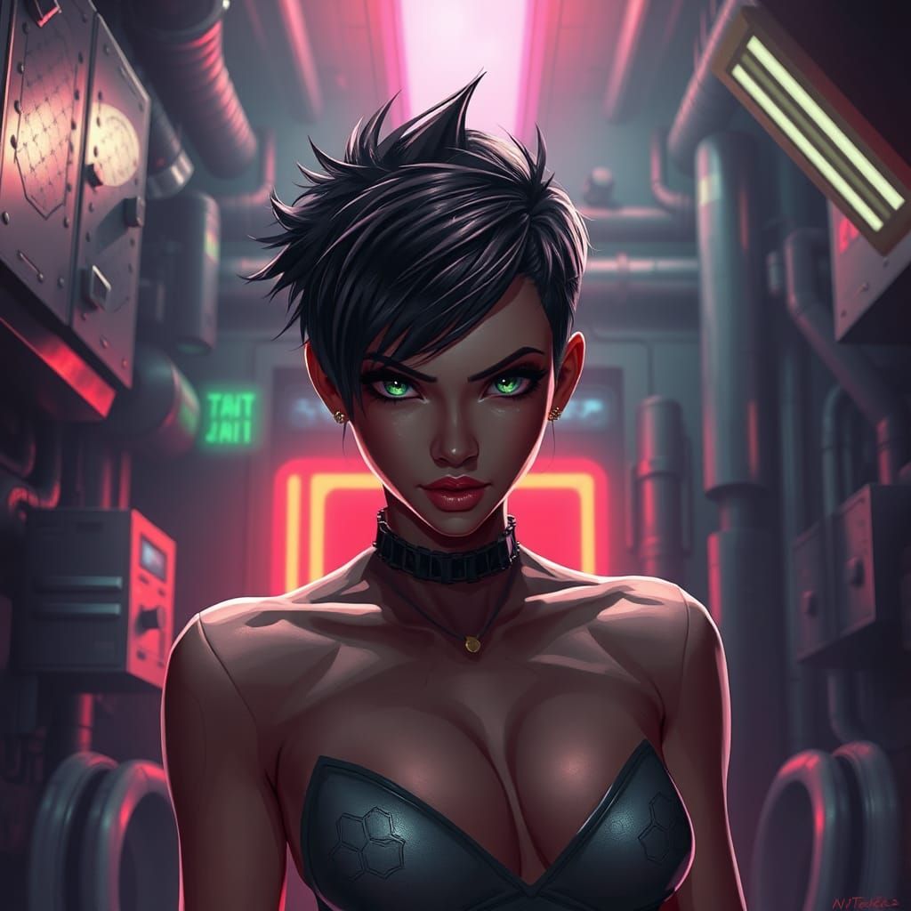 Stella Blade in Industrial Cyberpunk Style