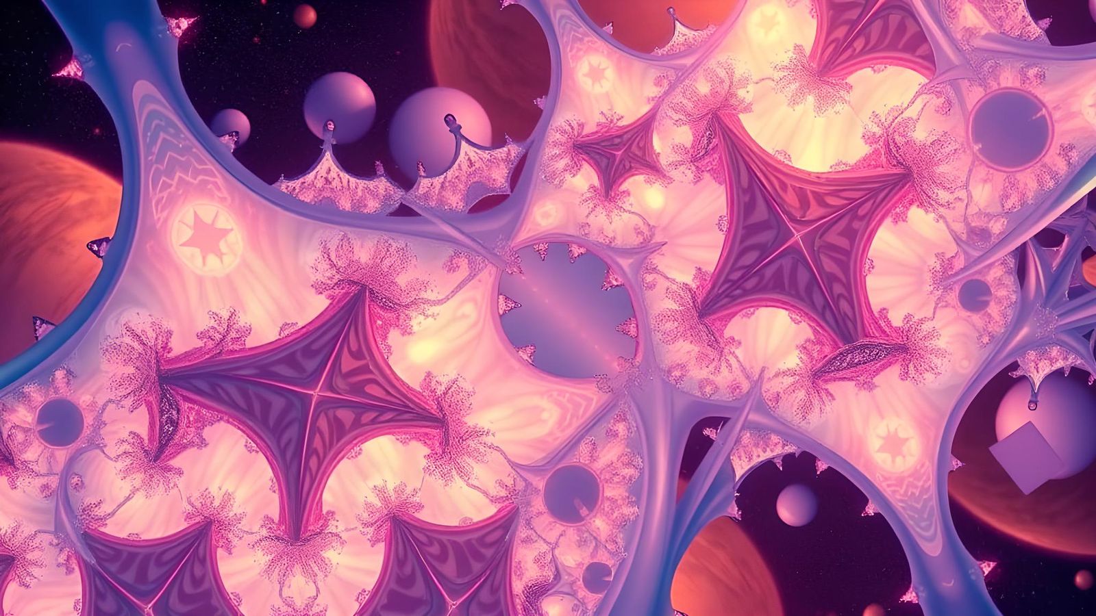 Psychedelic Fractal Landscape in 3D