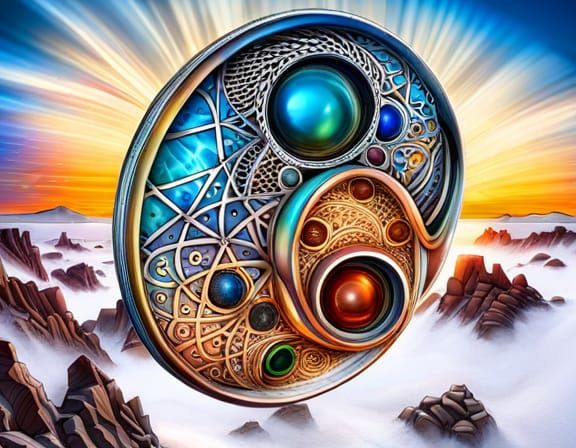 Abstract Quantum Zentangle with Skeletal Inclusions