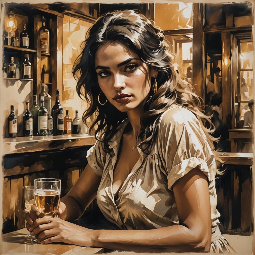 Vintage Film Noir Poster: Cuban Gypsy Girl