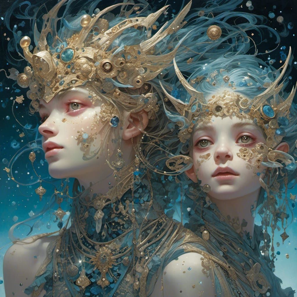 Surreal Stardust Eyes Gaze Upon Earth